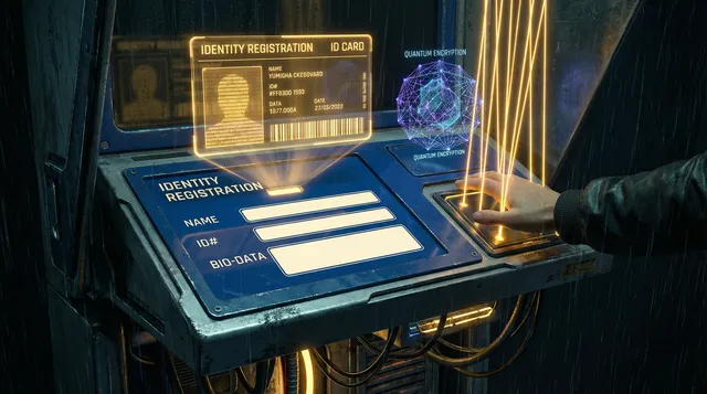 raybet 赛博身份认证终端界面